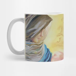 Our Lady of Silence holding baby Jesus Mug